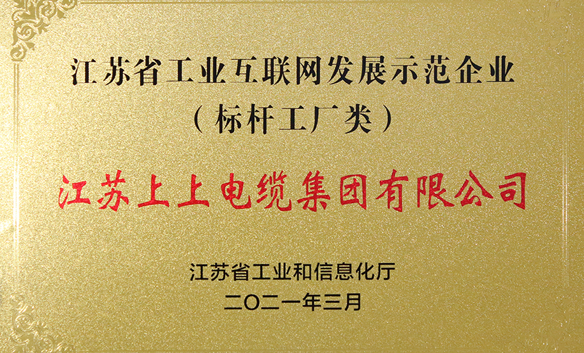 BBIN宝盈集团电缆获评“江苏省工业互联网发展示范企业”